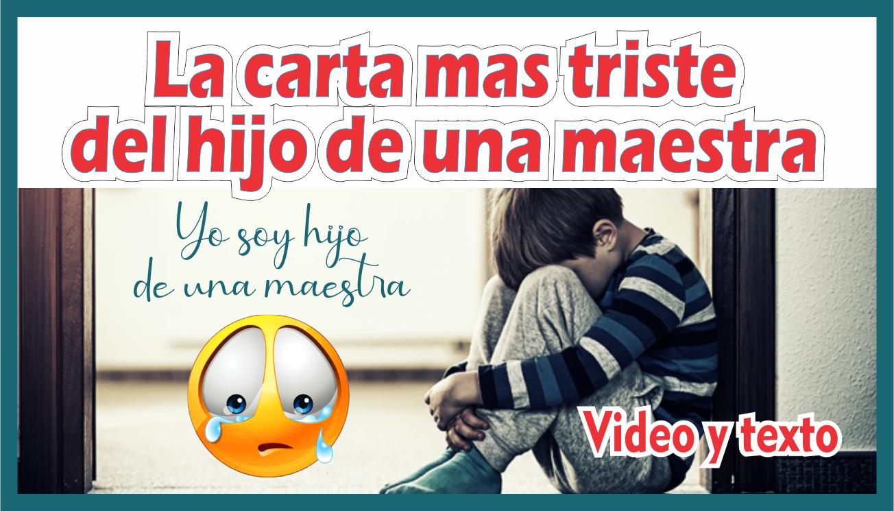 Carta De Un Hijo De Maestra