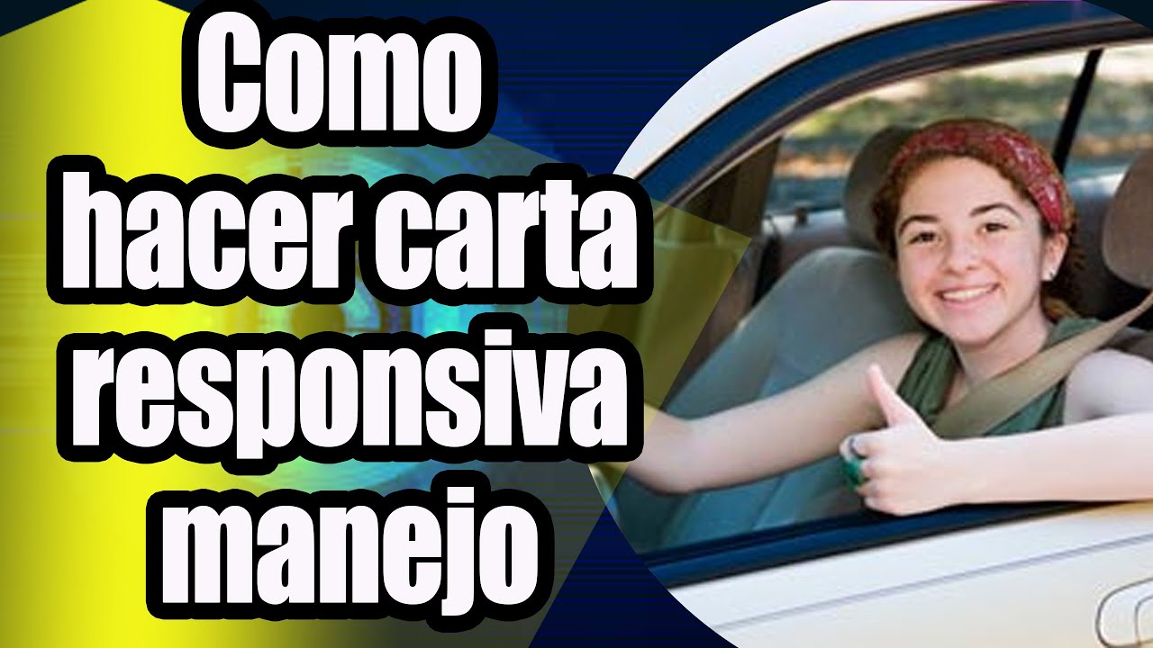 Carta Responsiva Para Licencia De Manejo - Modelo Canvas